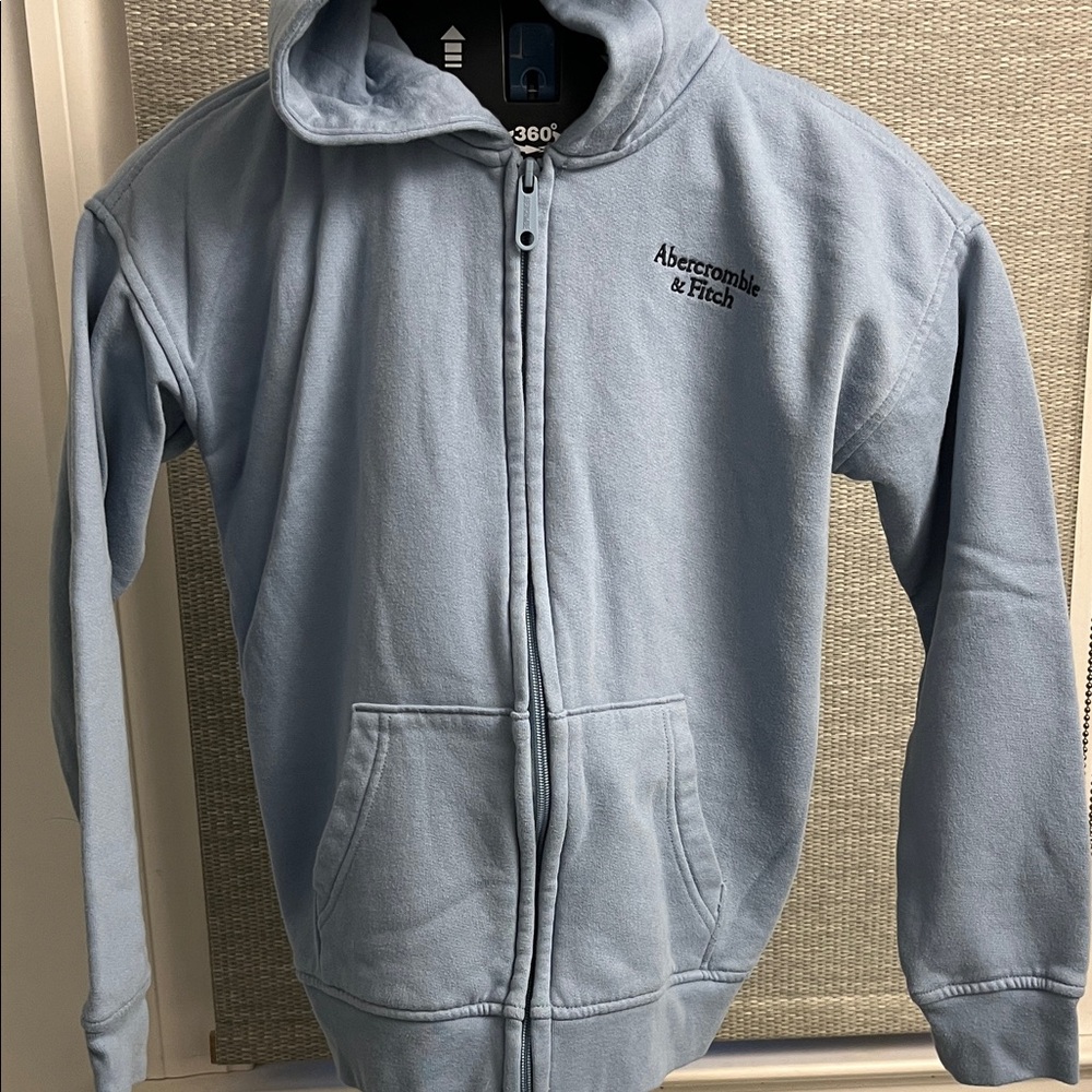 Abercrombie & Fitch Kids Light Blue Zip-Up Hoodie